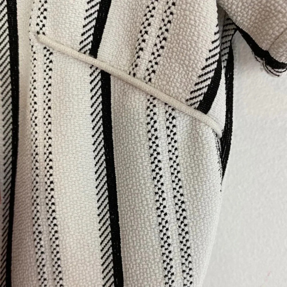 Opening Ceremony NYC Striped Fit & Flare Dress Womens Size XS Gray White Black - Picture 4 of 15